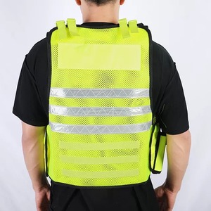 เสื้อกั๊กนิรภัยเสื้อกั๊กมองสูงอเนกประสงค์ปรับแต่งได้มีหลายกระเป๋าเพิ่มความปลอดภัยและความปลอดภัย - Product Image 3