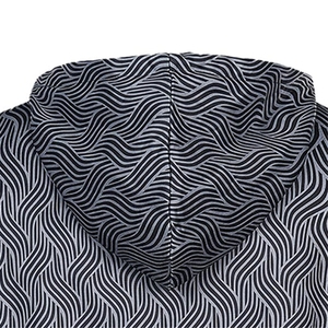 Conjunto de chándal estampado sublimado de dos piezas de alta calidad para hombre, chándales de entrenamiento con cremallera a la moda de invierno - Product Image 5