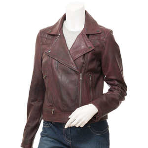 New Latest Arrivals Street Style New Fashion Women Leather Jacket | Top Quality <b>Product</b> Women Leather Jackets For Online Selling - Product Image 1
