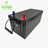 Baterai LiFePO4 Siklus Dalam CTS 12V 24V, Dilengkapi Bluetooth, Bebas Perawatan untuk Sistem Solar Motorhome