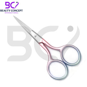 Soins personnels Ciseaux à ongles à cuticules en acier inoxydable pour l'épilation du visage et la coupe des sourcils Lame incurvée avec pointe pointue - Product Image 2