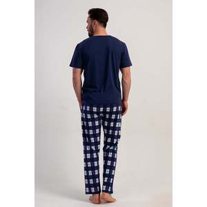 Conjunto de Pijama Corto con Cuello en V para Hombre CEPLI ERKEK P.SUPREM XXL - Azul Marino - Azul Marino - Product Image 5