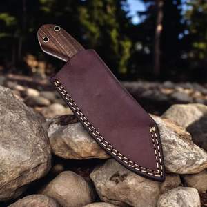 Cuchillo de Desollado y Deshuesado Hecho a Mano de Alta Calidad, Cuchillo de Desollado de Acero Inoxidable con Mango de Madera, Cuchillo de Caza, Grado Industrial OEM - Product Image 6