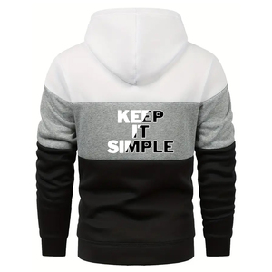 Multicolor <b>Hoodie</b> Men's Light Casual Versatile Fashion Customizable Hoodies 100% <b>Polyester</b> Hoodies Thermal - Product Image 2