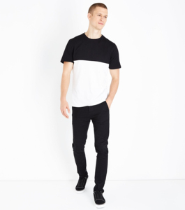 T-shirt uni de luxe pour homme, 260 GSM, 100% coton, col en V, logo personnalisé, OEM, ODM, faible MOQ - Product Image 1