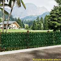 Panneau de clôture artificielle en feuilles de lierre, écran de protection pour jardin, cour, balcon, terrasse, décoration extérieure