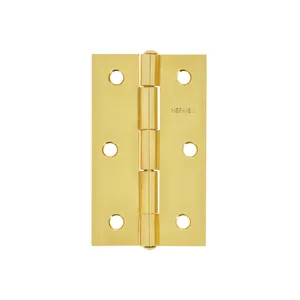 Hermex 3-1/2 \ "scatola rettangolare in acciaio ottone-placcato 10 per mobili moderni per scatole regalo - Product Image 1