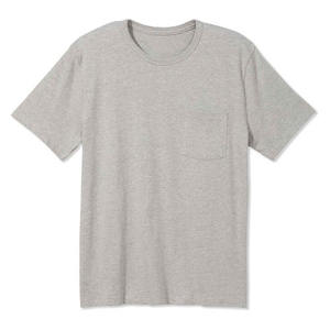 T-shirts unisexes à poche avant 100% coton, haute qualité, impression de logo personnalisée, motif uni, meilleurs t-shirts du fabricant pour l'été - Product Image 4