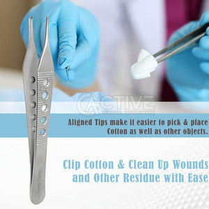 Fórceps de tejido Adson de suministro hospitalario, herramienta Médica Quirúrgica de acero inoxidable, fórceps de tejido Adson de 12cm - Product Image 4