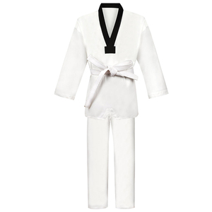 Disfraces Ropa Blanco Taekwondo Uniformes Karate Judo Ropa Niños Adultos Unisex Uniforme de manga larga - Product Image 6