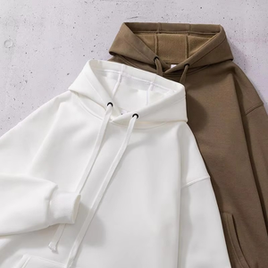 Sweats à capuche en polaire d'hiver de haute qualité, logo personnalisé brodé, pull oversize, sweat-shirt en coton pour homme, imprimé lourd - Product Image 3