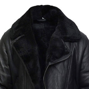 แจ็คเก็ตขนเฟอร์คอปกเชอร์ปาแฟชั่นฤดูหนาวล่าสุดสำหรับผู้ชาย ดีไซน์ทันสมัย หนังแกะ แห้งเร็ว ระบายอากาศได้ดี  รับสั่งทำตามแบบ - Product Image 6