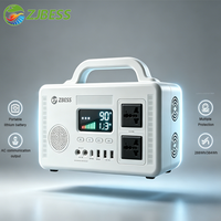 Estación de Energía Portátil con Altavoz Bluetooth de 300W y 384Wh, Generador Solar para Campamentos y Fiestas al Aire Libre