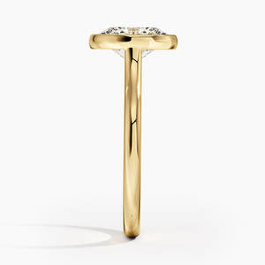 1 Ct Oval Cut Certified Lab Grown Diamond Solitaire 14K Solid Bezel Set <b>Gold</b> Engagement <b>Ring</b> <b>For</b> <b>Men</b> And Women Luxury Gifts - Product Image 2