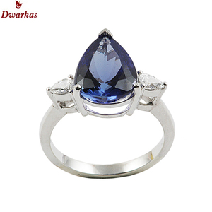 High gemstone quality fashion jewellery 925 sterling silver tanzanite <b>CZ</b> multi gemstone <b>rings</b> for women wedding parties gift - Product Image 1