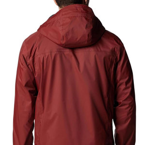 Veste de pluie légère en vrac pour hommes Veste de pluie à fermeture éclair complète pour hommes Vestes de pluie à capuche en polyester pour hommes - Product Image 3
