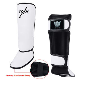 Ensemble de rashguard d'entraînement blanc meilleur design MMA protège-tibia MMA Gear & Kickboxing Shinpads - Product Image 2