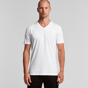Camisetas con Logo personalizado para hombre, ropa de calle con cuello en V, OEM, alta calidad, peso pesado - Product Image 3