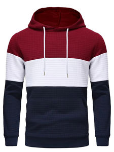 Nouveau Style hommes vêtements mode sweat à capuche décontracté ample sweat à capuche hommes couleur unie sweat à capuche hauts - Product Image 5