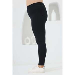 Leggings de Punto Azul Marino para Mujer Talla Grande RMG, Mezcla de Rayón, Poliéster y Elastano para un Uso Diario Cómodo, Tallas 44-58 - Product Image 2