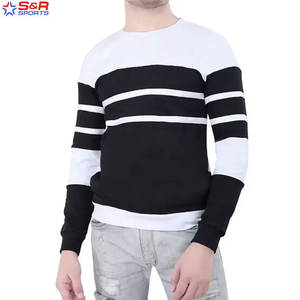 Top Premium en gros hommes sweats personnalisés col rond basiques coton mélangé à manches longues épais polaire couleur unique sweats - Product Image 5