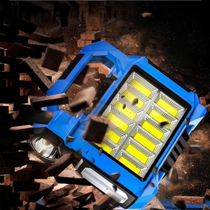 Faro di emergenza solare a <span class=keywords><strong>LED</strong></span> IP65 USB ricaricabile portatile portatile Mobile da campeggio all'aperto luci della musica al piano terra - Product Image 2