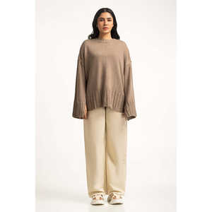 Cárdigan de Mujer, Corte Regular, Tejido Cálido con Decoración de Botones, Estilo Casual Coreano, Suéter Estampado de Invierno WM-SWT-WS24-094 - Product Image 1