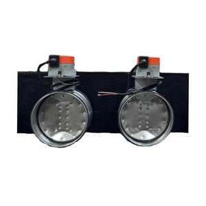 Plénum en mousse de polyuréthane à 2 zones avec registres motorisés de 160 ou 200 mm, systèmes CVC Lindab avec connexion VMC latérale - Product Image 5