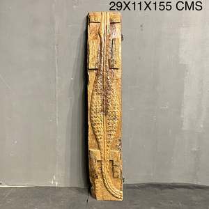 Panel Decorativo de Madera Hecho a Mano con Diseño Ancestral de Naga - Product Image 5