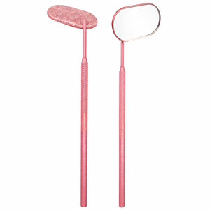 Espejo de Inspección Profesional HD de Acero Inoxidable para Extensión de Pestañas, Forma de Flor/Mariposa/Cuadrado, Herramienta de Entrenamiento para Pestañas - Product Image 5