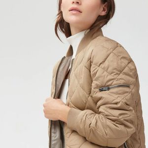 Customizable <b>Women</b> Bomber Puffer <b>Jacket</b> | <b>Lightweight</b> Breathable Windproof Autumn/Winter Coat | Polyester/Nylon Material | - Product Image 4