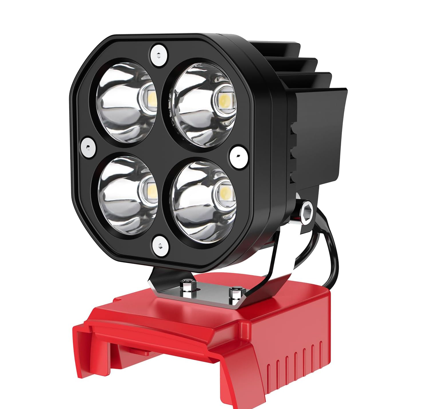LED Work Light Compatible with Milwaukee 18V Battery 40W 6000LM Flashlight 18V Battery Cordless Work Light