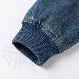 Veste en jean courte pour femme, dernier design, blocs de couleur, confortable, élégante, vêtement d'extérieur décontracté, streetwear, couleur personnalisée - Product Image 6