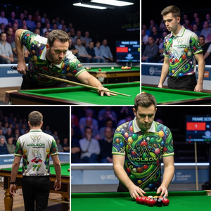 Camiseta de Billar Unisex con Estampado Digital Profesional, Manga Corta, Diseño Personalizado, Tejido Transpirable de Secado Rápido, Verano, Snooker, Adultos - Product Image 3
