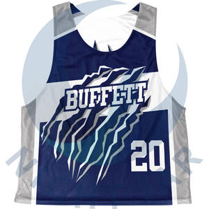 Custom Design <b>Port</b> <b>Hole</b> Lacrosse Jersey Full Mesh Breathable Lacrosse Uniform - Product Image 3