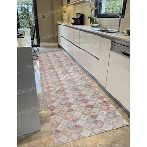 Tapis à motifs géométriques, tapis imprimé, style côtier, kilim, anatolien, turc, pour bureau, salon, cadeau, tapis doux non tissé - Product Image 4