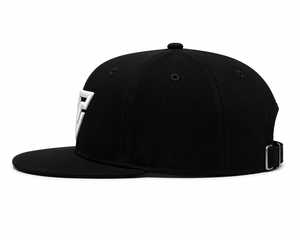 Casquette Snapback Noire Personnalisée à 5 Panneaux avec Logo Brodé en Relief 3D, en Polyester/Coton de Haute Qualité, Unisexe, pour le Sport, le Cyclisme, et la Mode Y2K - Product Image 4
