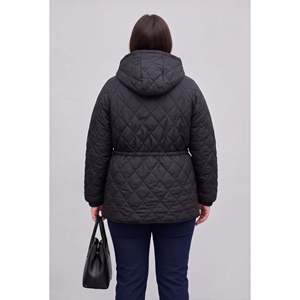 เสื้อโค้ทบุผ้านวมสีดำขนาดใหญ่แบบมีฮู้ด Rahat Ve Isi Performansli - Product Image 6