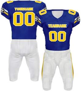 Maillots de football américain à manches courtes personnalisés ensemble de vêtements de football américain, y compris l'uniforme - Product Image 5