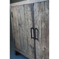 Meuble TV rustique indien traditionnel, neuf, avec 2 portes doubles, en bois de récupération, pour salon, bar à domicile, entrée, appartement, hôtel