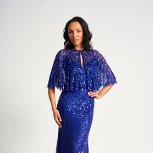 เดรสแม็กซี่สไตล์วินเทจของผู้หญิงชุดราตรีประดับเลื่อมสไตล์นางฟ้าหรูหราแขนเซ็กซี่ร้อนแรงสำหรับงานเลี้ยงอาหารค่ำคลับเยี่ยม - Product Image 1