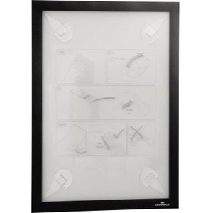 Magnetic Plastic Frame for DIN A4 Wallpapers Durable Black 4 Adhesive <b>Strips</b> Polypropylene/Polyethylene/<b>PVC</b>-U - Product Image 1