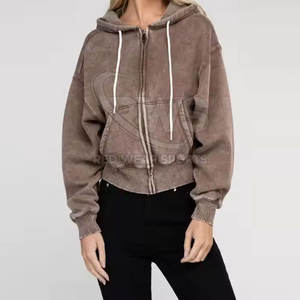 Plus Size Fashion Clothing Acid Wash <b>Hoodies</b> Premium Quality Fashionable <b>Women</b> Acid Wash <b>Hoodies</b> - Product Image 4