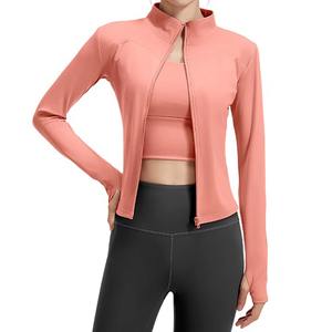 Top de Yoga Personalizado Transpirable de Spandex/Nailon, Talla Grande, Chaqueta Deportiva Ligera y Suave para Entrenamiento - Product Image 4