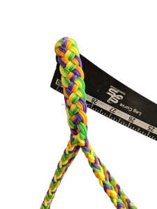 Cabestro de caballo personalizable con cuerda trenzada occidental Tejido elegante hecho a mano en colores amarillo naranja verde púrpura - Product Image 5