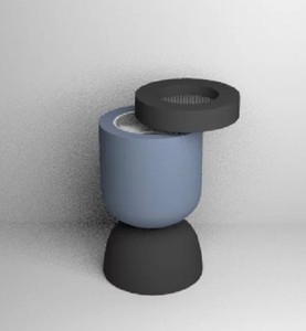 "Quemador Oud minimalista moderno soporte de incienso Bakhoor de cerámica de dos tonos para decoración del hogar y aromaterapia" - Product Image 4