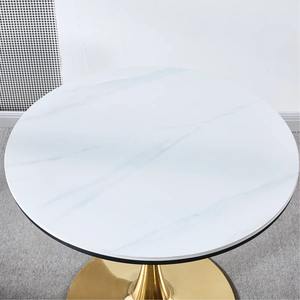 Mesa de Centro de Acero Inoxidable Dorado Pequeña, Moderna y Ecológica para Uso en Hoteles - Product Image 2