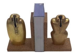 Business Giftware Aircrafts <b>Books</b> Holder Stand Super Sales Nice Eye Catching Quality Aluminum or Wood Base Bookend Silver & Gold - Product Image 6