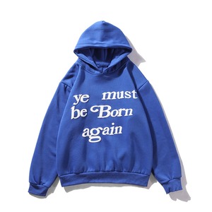 เสื้อฮู้ดผ้าฝ้าย100% ใส่ได้ทั้งชายและหญิงมีฟองโฟมฝรั่งเศส & 3D สำหรับพิมพ์พัฟทรงโอเวอร์ไซส์ออกแบบได้ตามที่ต้องการพร้อมโลโก้ของผู้ชาย - Product Image 1