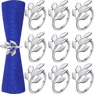 Porte-serviettes décoratif en forme de feuille pour la décoration de la table de mariage, les fêtes et les événements, les repas et les repas. - Product Image 3